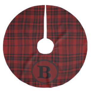 FARMHOUSE RED GINGHAM CHECKERED PLAID KERSTBOOM ROK