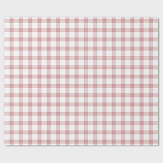 Farmhouse Red White Pset Gift Cadeaupapier (Vlak)