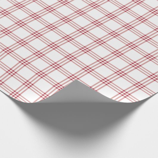 Farmhouse Red White Pset Gift Cadeaupapier (Hoek)