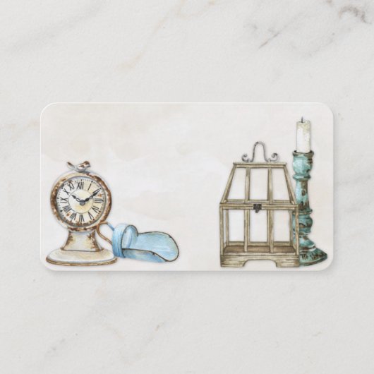 Farmhouse Retro  Finances Treasures Visitekaartje (Achterkant)