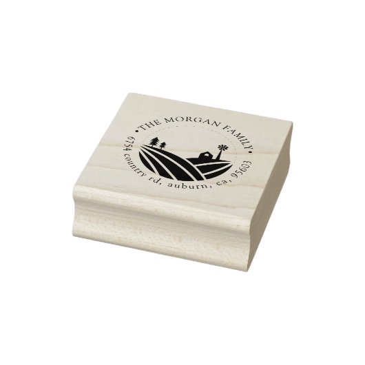 Farmhouse ⎥ Return Address Stamp Rubberstempel (Stempel)
