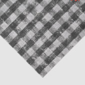 Farmhouse Rooster Black White Buffalo Check Pset Tissuepapier (Detail)