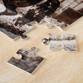 Farmhouse Rustic Barn Horse Legpuzzel (Zijkant)