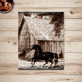 Farmhouse Rustic Barn Horse Legpuzzel