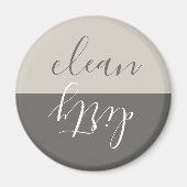 Farmhouse Rustic Beige Grey Dishwasher Magnet (Voorkant)