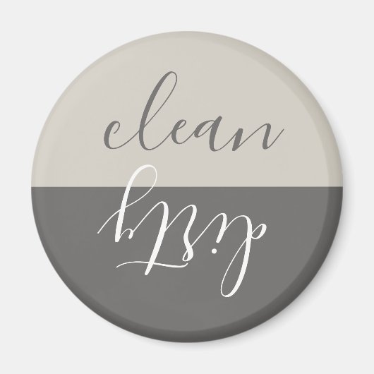 Farmhouse Rustic Beige Grey Dishwasher Magnet (Voorkant)