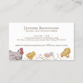 Farmhouse Rustic Chicks Hen Boerderij Visitekaartje (Achterkant)