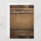 Farmhouse Rustic Compass Roos Wedding Kaart (Achterkant)