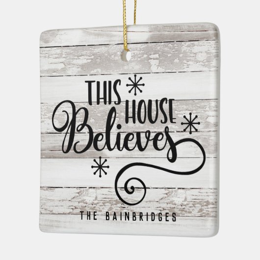 FARMHOUSE RUSTIC DIT PARLEMENT BELIEERT DE NAAM VA KERAMISCH ORNAMENT (Links)