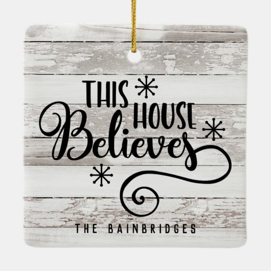 FARMHOUSE RUSTIC DIT PARLEMENT BELIEERT DE NAAM VA KERAMISCH ORNAMENT (Achterkant)