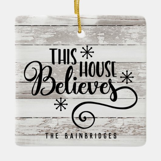 FARMHOUSE RUSTIC DIT PARLEMENT BELIEERT DE NAAM VA KERAMISCH ORNAMENT (Voorkant)