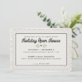 Farmhouse Rustic Lace Kerstfeestdag Kaart (Staand voorkant)