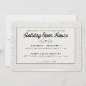 Farmhouse Rustic Lace Kerstfeestdag Kaart (Voorkant)