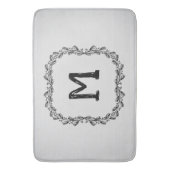 Farmhouse Rustic Laurel | Monogram Badmat (Voorkant Verticaal)
