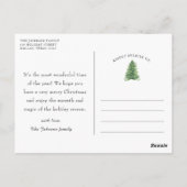 Farmhouse Rustic Merry kerst Mail Scene Briefkaart (Achterkant)