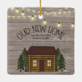 Farmhouse Rustic Primitive New Home Persoonlijk Keramisch Ornament (Achterkant)