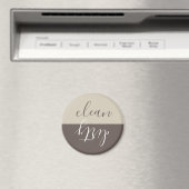 Farmhouse Rustic Tan Brown Dishwasher Magnet (Insitu (Vaatwasser))