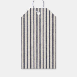 Farmhouse Rustic Ticking Stripe look Cadeaulabel