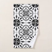 Farmhouse Rustic Wood Black White Gather Samen Bad Handdoek (Handdoek)