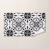 Farmhouse Rustic Wood Black White Gather Samen Bad Handdoek (Handdoek)