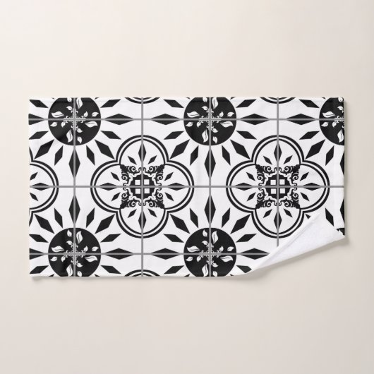 Farmhouse Rustic Wood Black White Gather Samen Bad Handdoek (Handdoek)