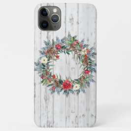 Farmhouse Rustic Wood Shiplap Kerstmis 2 Case-Mate iPhone Case