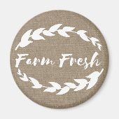 Farmhouse Rustisch Boerderij Fresh Laurels Faux Bu Magneet (Voorkant)