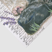 Farmhouse Shabby Chic-Koe met Calf Tissue Paper Tissuepapier (Detail)