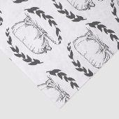 Farmhouse Sow Pigs & Laurels Tissuepapier (Detail)