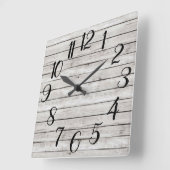 Farmhouse Square Clock Vierkante Klok (Hoek)