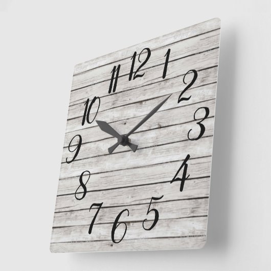 Farmhouse Square Clock Vierkante Klok (Hoek)