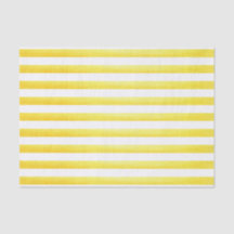 Farmhouse stijl Lemon Striped Tissue Paper