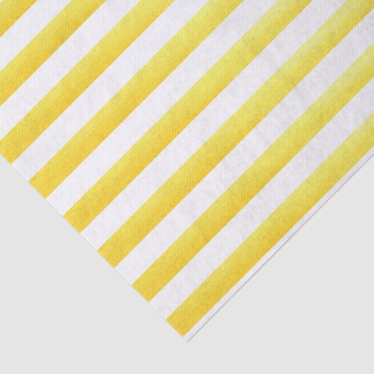 Farmhouse stijl Lemon Striped Tissue Paper Tissuepapier (Detail)