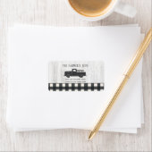 Farmhouse Style Black White Buffalo Pset Wood Etiket (Insitu)