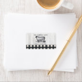 Farmhouse Style Black White Buffalo Pset Wood La Etiket (Insitu)