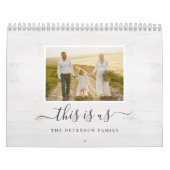Farmhouse Style Custom Photo Calendar Kalender (Hoes)