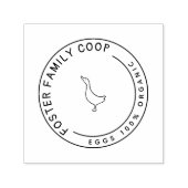 Farmhouse Style Duck Egg carton Stamp Classic Zelfinktende Stempel (Design)