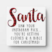 Farmhouse Style Funny kerstgebarentaal Fotoplaat (Voorkant)