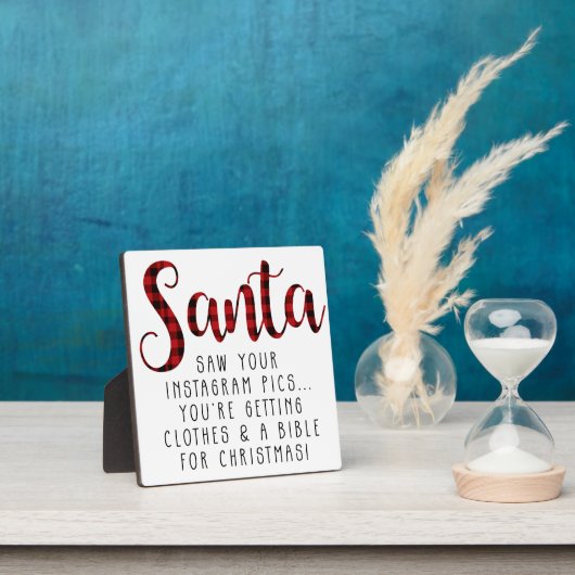 Farmhouse Style Funny kerstgebarentaal Fotoplaat (Insitu)