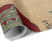 Farmhouse Style Grain Sack-ontwerp Cadeaupapier (Rol Hoek)