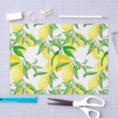 Farmhouse Style Lemon op een papier uit een wijnst (Craft)
