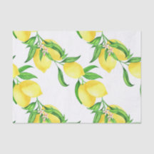 Farmhouse Style Lemon op een papier uit een wijnst