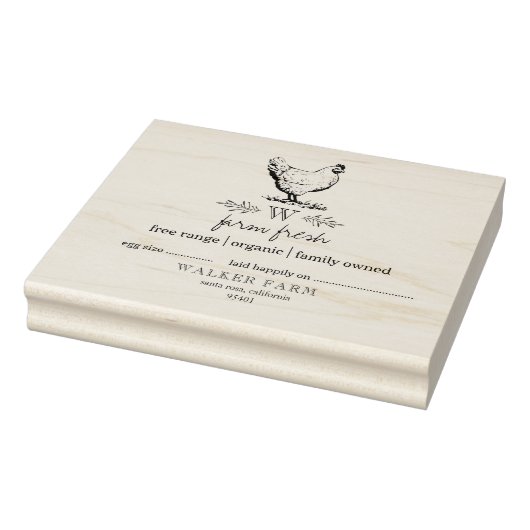 Farmhouse Style Monogram Eieren Kartonnen Stempel (Stempel)