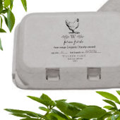 Farmhouse Style Monogram Eieren Kartonnen Stempel