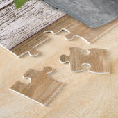 Farmhouse Sunflowers Jigsaw Puzzle Legpuzzel (Zijkant)