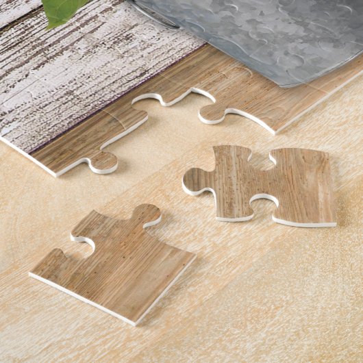 Farmhouse Sunflowers Jigsaw Puzzle Legpuzzel (Zijkant)