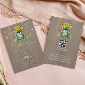 Farmhouse Sunflowers Watering Can Baby Shower Kaart