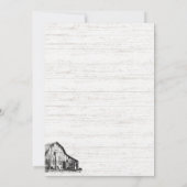 Farmhouse Table Seating Kaart (Achterkant)