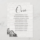 Farmhouse Table Seating Kaart (Voorkant / Achterkant)