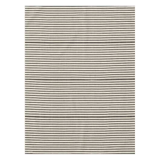 Farmhouse-Ticking-Black-White Tafelkleed (Voorkant)